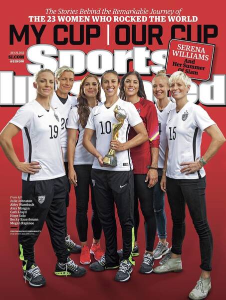 U.S. Women's Soccer Team on Sports Cover Poster