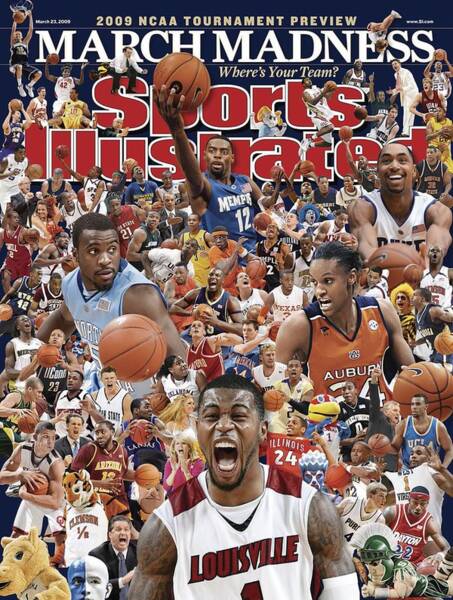 2009 March Madness College Basketball Preview Sports Illustrated Cover Poster