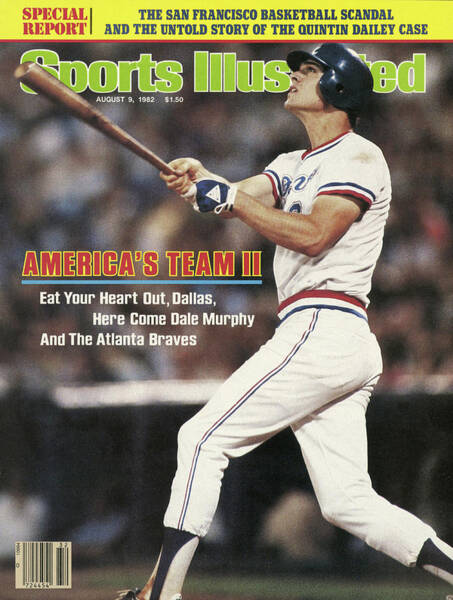 Dale Murphy Swings for the Braves Poster