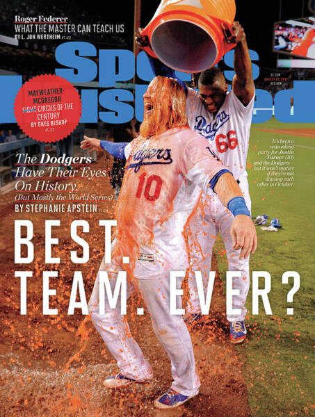 Dodgers Celebration on Sports Illustrated Cover Poster