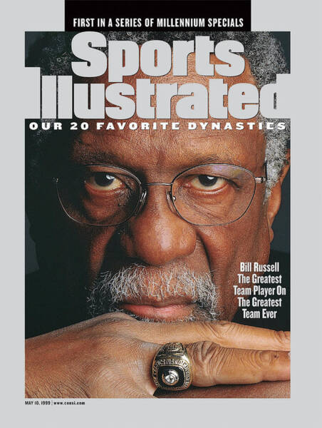 Bill Russell on Sports Illustrated Cover Poster