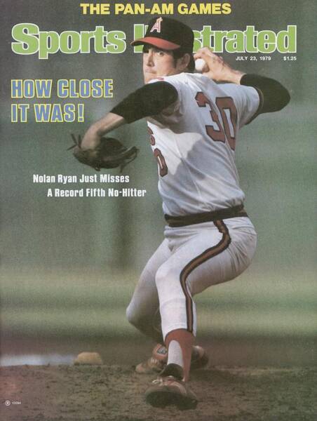 Nolan Ryan Pitching Action Poster