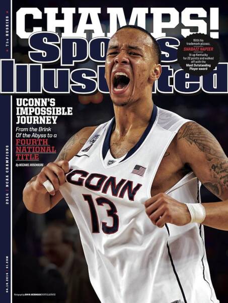 Shabazz Napier Celebrates Championship Poster