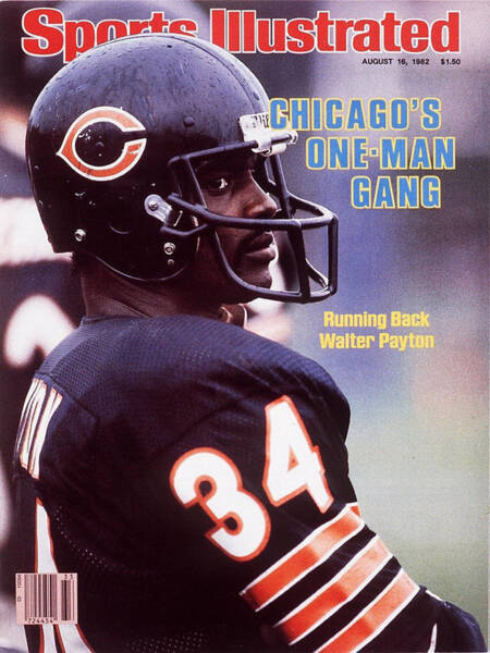 Sports Illustrated Cover featuring Walter Payton Poster