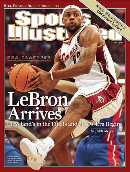 LeBron James on Sports Illustrated Cover Poster