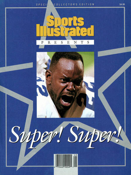 Dallas Cowboys Emmitt Smith, Super Bowl Xxviii Sports Illustrated Cover Poster