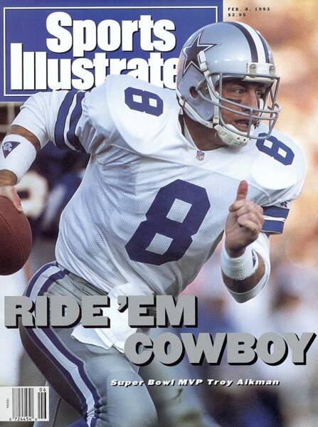 Troy Aikman on Sports Illustrated Cover Poster