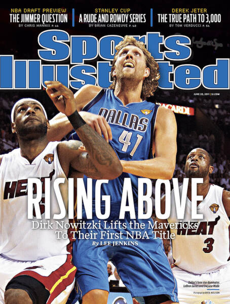 Dirk Nowitzki's Triumphant NBA Moment Poster