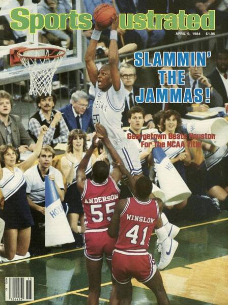 1984 NCAA Championship Basketball Dunk Poster