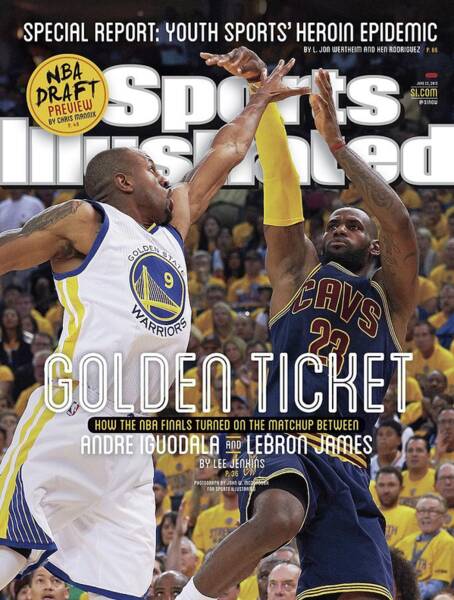 LeBron James vs Andre Iguodala Showdown Poster