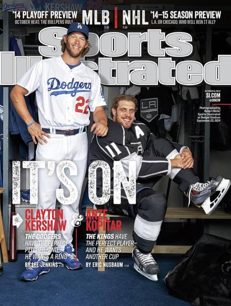 Clayton Kershaw and Anze Kopitar Cover Poster