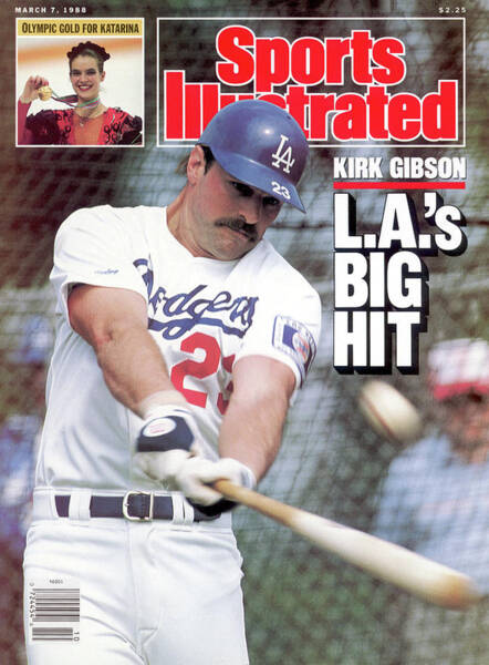 Kirk Gibson at Bat for Dodgers Poster