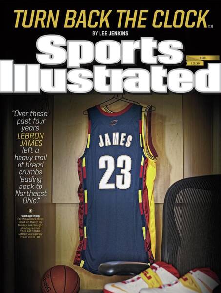 LeBron James Jersey on Sports Illustrated Poster
