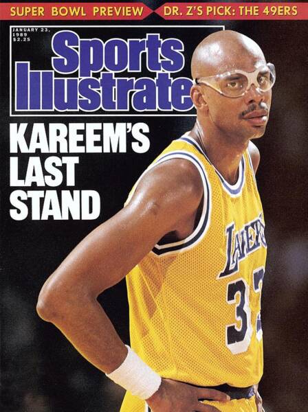 Kareem Abdul-Jabbar on Sports Illustrated Poster