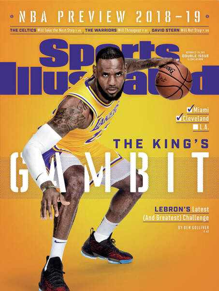 LeBron James on Sports Illustrated Cover Poster