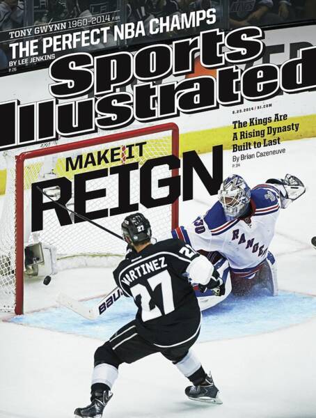 Epic Hockey Battle on Sports Cover Poster