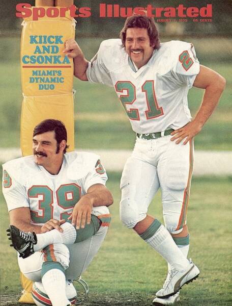 Kick and Csonka on Sports Illustrated Poster