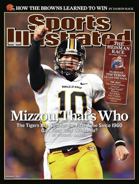Football Star on Sports Illustrated Cover Poster