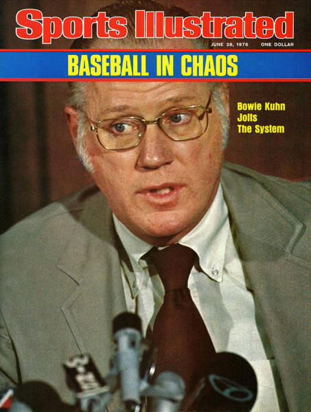 Mlb Commissioner Bowie Kuhn Sports Illustrated Cover Poster