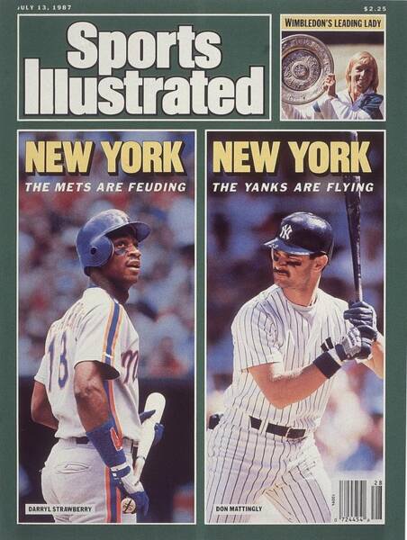 Darryl Strawberry and Don Mattingly Baseball Cover Poster