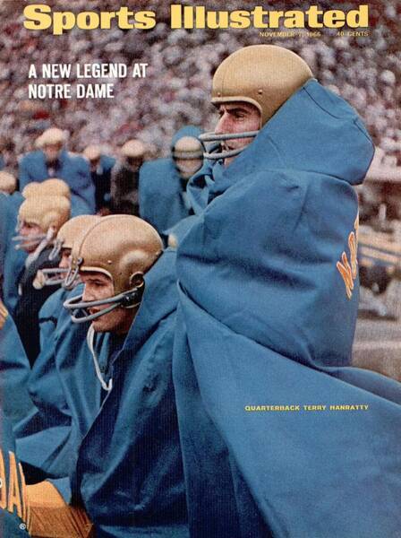 Notre Dame Football Bench Legends Poster