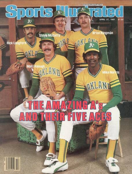 Oakland A's Five Aces on Sports Illustrated Poster