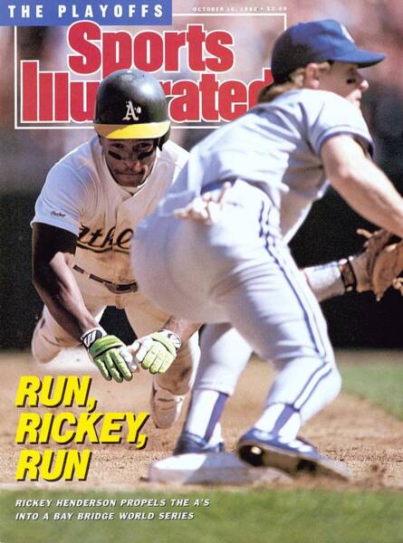 Rickey Henderson Stealing Base Poster