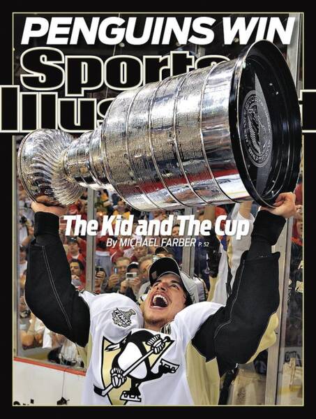 Penguins Celebrate Hockey Victory Poster