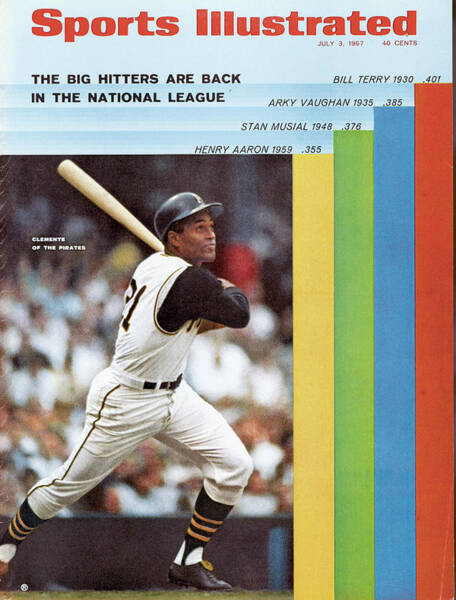 Roberto Clemente on Sports Illustrated Cover Poster