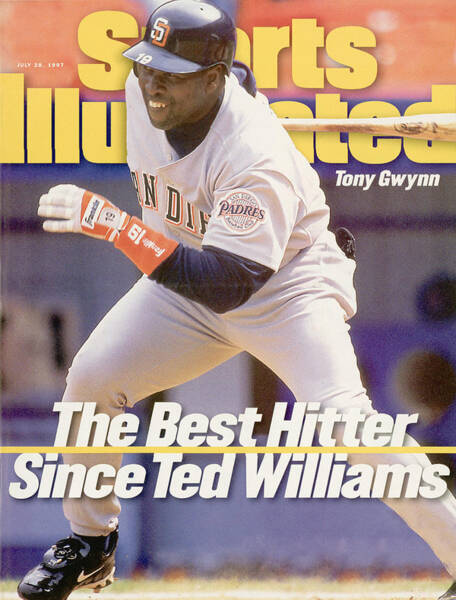 Tony Gwynn Swinging Bat Magazine Cover Poster