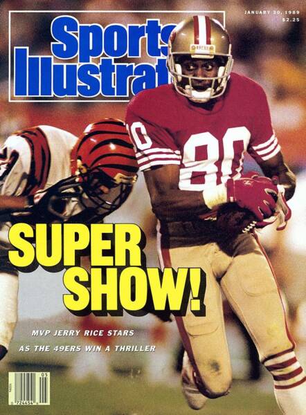 Jerry Rice's Super Bowl Performance Poster