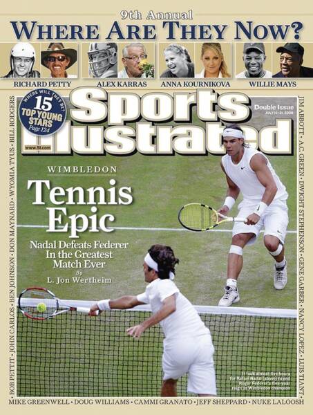 Nadal vs Federer Wimbledon Showdown Poster