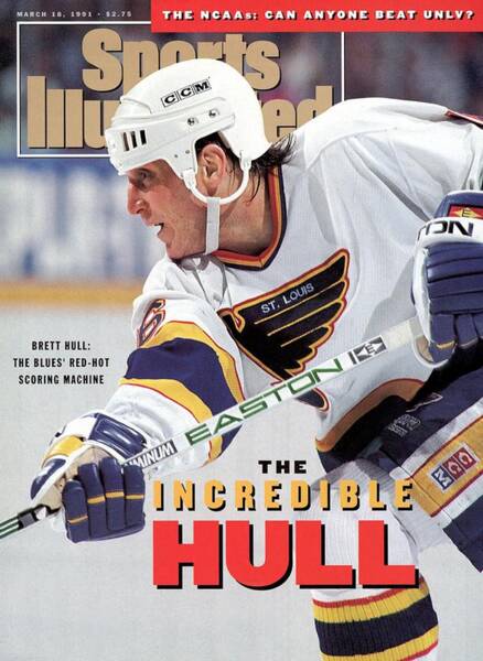Brett Hull on Sports Illustrated Cover Poster