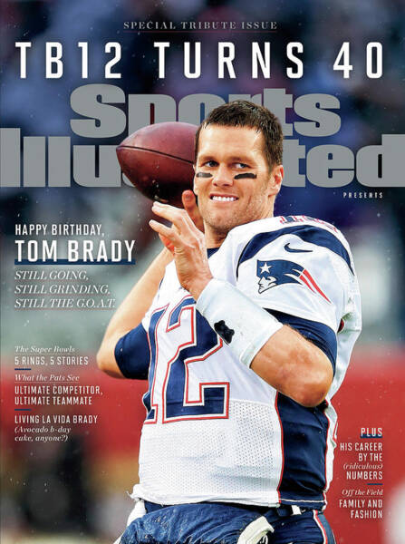Tom Brady 40th Birthday Tribute Poster