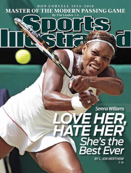 Serena Williams Dominates the Court Poster