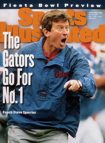 Coach Steve Spurrier Urges His Team Poster