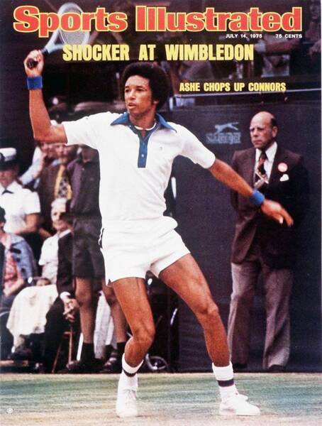 Arthur Ashe at Wimbledon 1975 Poster