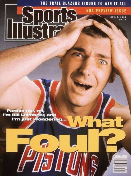 Bill Laimbeer on Sports Illustrated Cover Poster