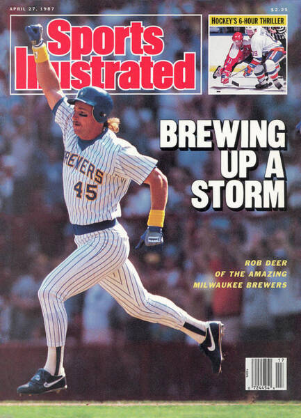 Rob Deer Celebrates Home Run Poster