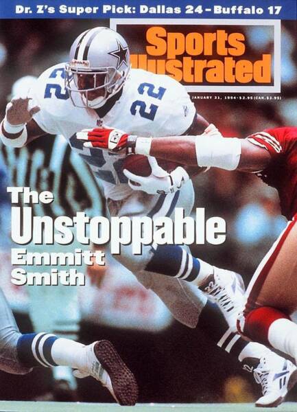 Emmitt Smith on the Field Poster