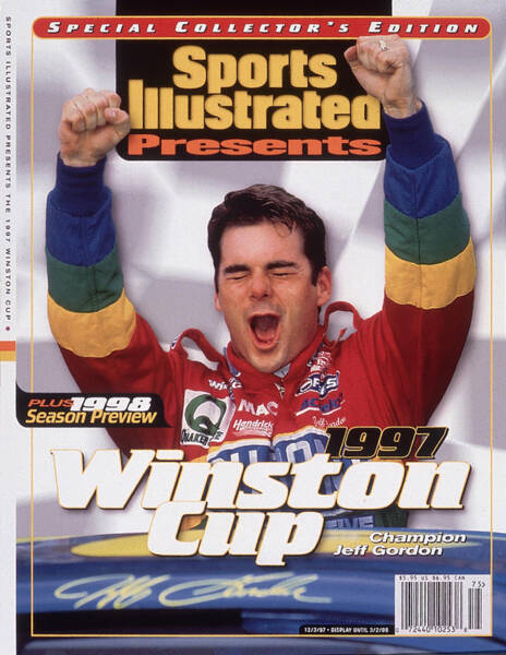 Jeff Gordon Celebrates Victory Poster