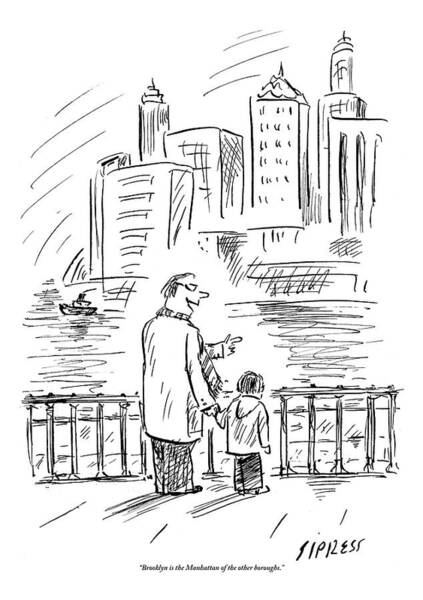 A Father And Son In Brooklyn Look Poster