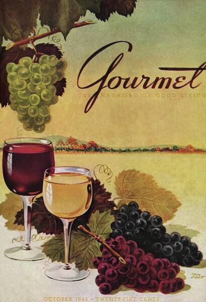 Vintage Gourmet Magazine Cover Poster