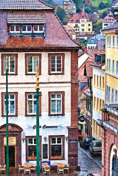 Rainy Day In Heidelberg #1 Poster