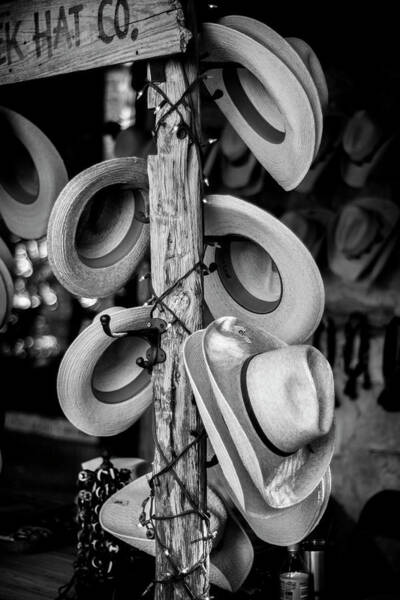 Cowboy Hats At Snail Creek Hat Company Poster