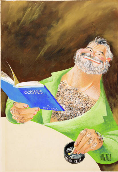 Ernest Hemingway Reading Ulysses Poster