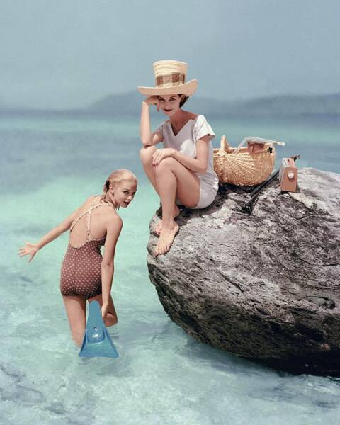 Retro Beach Day with Friends Poster