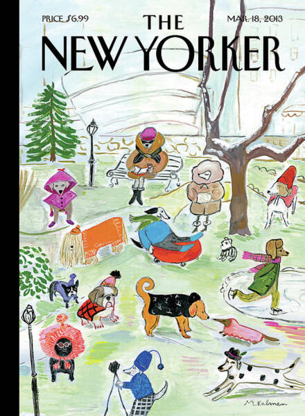 Winter Stroll in the Park Poster