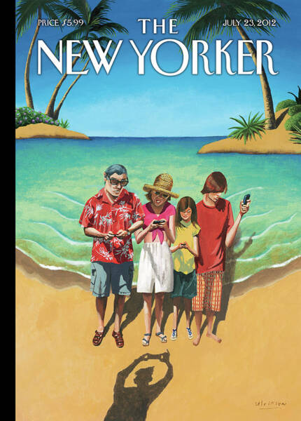 Family Vacation by the Beach Poster