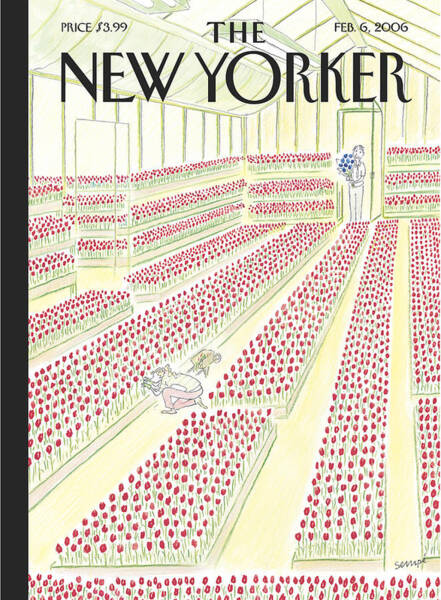 Flower Greenhouse Scene Poster